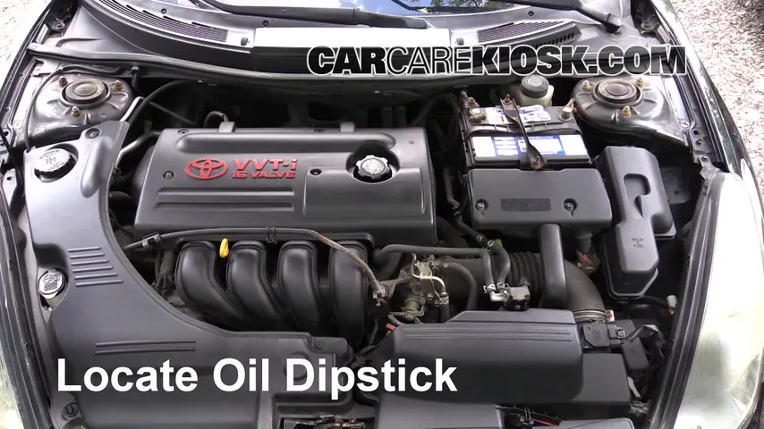 2001 Toyota Celica GT 1.8L 4 Cyl. Oil Check Oil Level